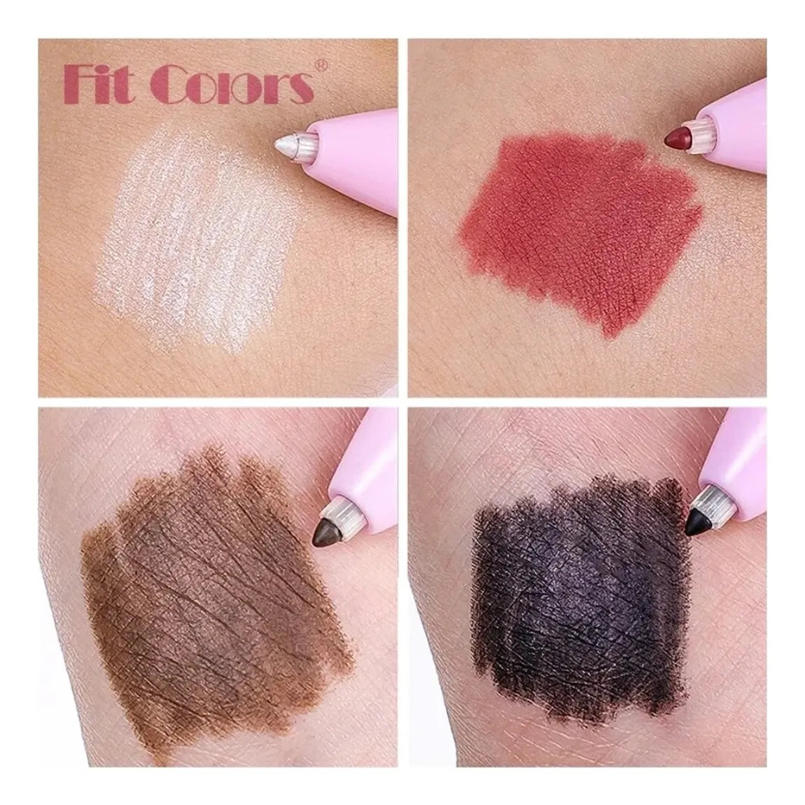 "Bolígrafo de Maquillaje 4 en 1 de FIT COLORS – Todo tu Look en un Solo Paso – Llévate (2 Por 1).