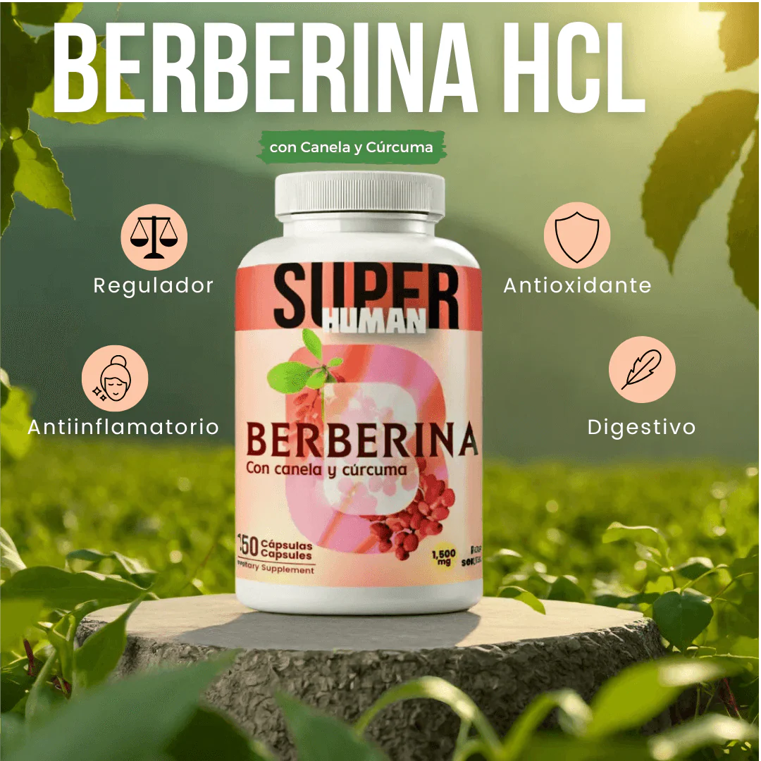 “Berberina con Canela y Cúrcuma - 150 Cápsulas de 600mg – Regula tu Glucosa y Apoya tu Metabolismo”