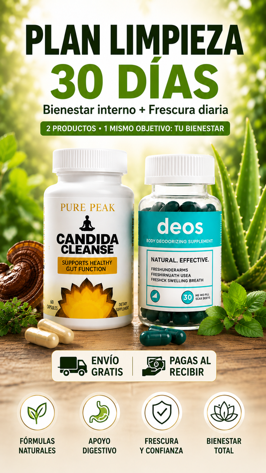 Candida Cleanse + Deos / Recupera tu Bienestar digestivo y frescura diaria en un solo plan de 30 días ✨