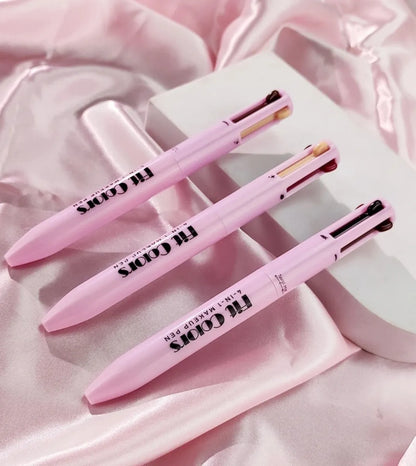 "Bolígrafo de Maquillaje 4 en 1 de FIT COLORS – Todo tu Look en un Solo Paso – Llévate (2 Por 1).