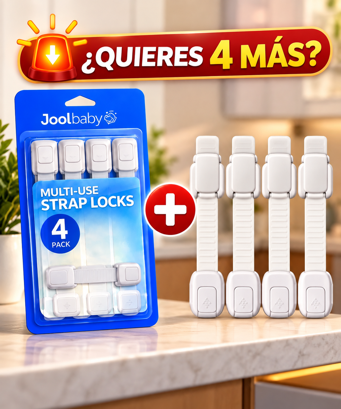 1 Paquete de Cerradura Multiuso Adicionales.