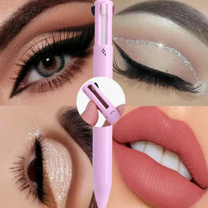 "Bolígrafo de Maquillaje 4 en 1 de FIT COLORS – Todo tu Look en un Solo Paso – Llévate (2 Por 1).